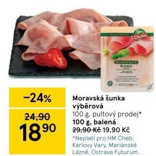 Šunka moravská výběrová Beskydské uzeniny Chodura