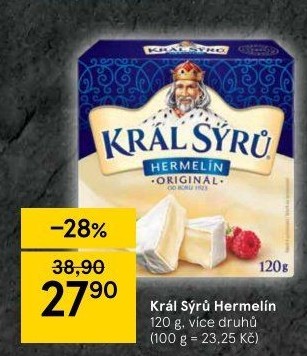 Sýr Hermelín Král sýrů