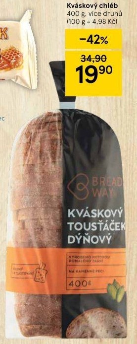 Toustový chléb kváskový Breadway