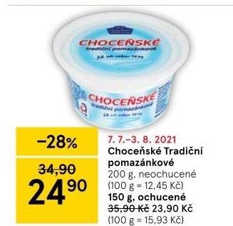 Tradiční pomazánkové Choceňské