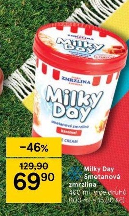 Zmrzlina v kelímku Milky Day z Opočna Bohemilk