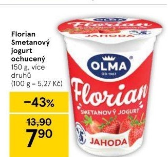 Jogurt smetanový Florian Olma
