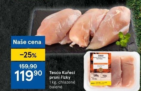 Kuřecí prsní řízky Tesco
