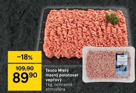 Maso mleté vepřové Tesco