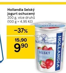 Ochucený jogurt selský Hollandia