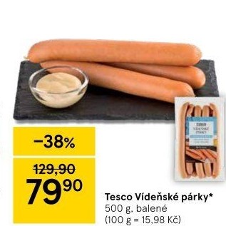Párky vídeňské Tesco