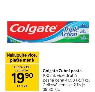 Pasty na zuby Colgate