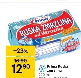 Ruská zmrzlina Prima
