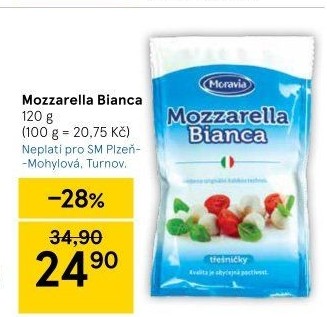 Sýr Mozzarella Bianca Moravia