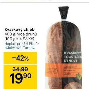 Toustový chléb kváskový Breadway