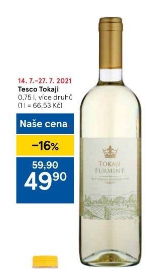 Vína Tokaji Tesco