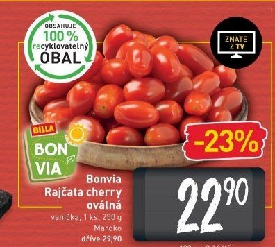 Rajčata cherry Billa Bonvia