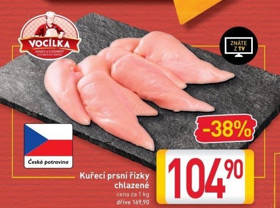 Kuřecí prsní řízky Vocílka