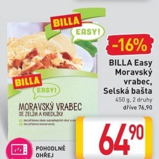 Moravský vrabec Easy Billa