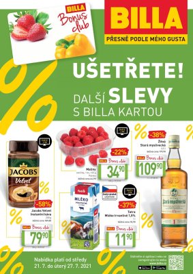 akční leták BILLA 21.7.2021-27.7.2021