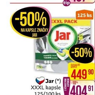 Kapsle do myčky Jar