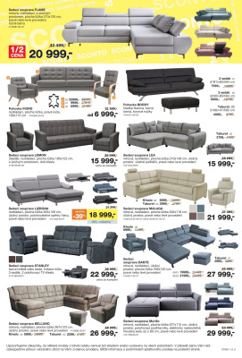akční leták Sconto nábytek 23.7.2021-12.8.2021