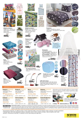 akční leták Sconto nábytek 23.7.2021-12.8.2021