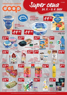 akční leták COOP 21.7.2021-3.8.2021