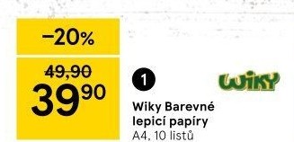 Barevné papíry samolepící A4 Wiki