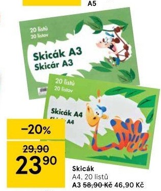 Skicák A4