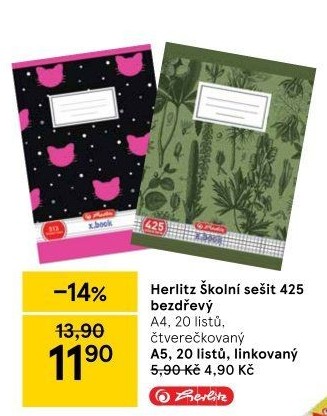 Školní sešit A4 Herlitz