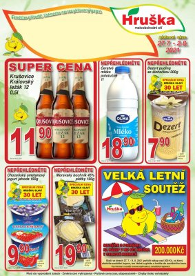 akční leták Hruška 27.7.2021-2.8.2021