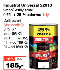 Nátěr na kov a dřevo Univerzál lesk Industrol
