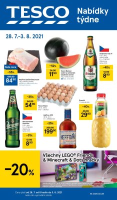 akční leták Tesco 28.7.2021-3.8.2021