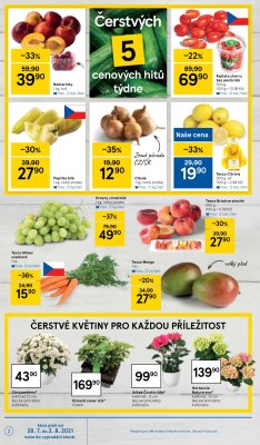 akční leták Tesco 28.7.2021-3.8.2021