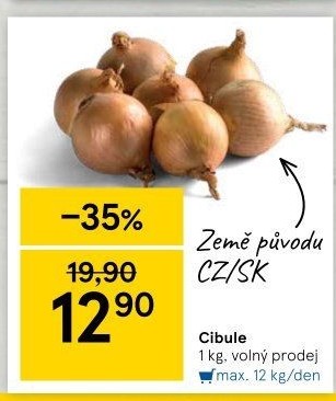 Cibule kuchyňská žlutá