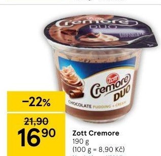Dezert Cremore Duo Zott