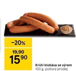 Krůtí klobása se sýrem