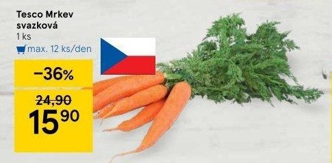 Mrkev svazková Tesco