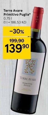 Víno Primitivo Puglia Terre Avare