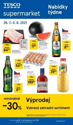 akční leták Tesco 28.7.2021-3.8.2021