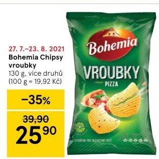 Chipsy Vroubky Bohemia Chips
