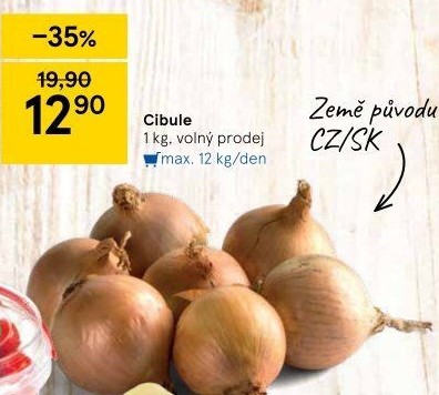 Cibule kuchyňská žlutá
