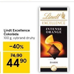 Čokoláda Excellence Lindt