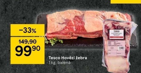 Hovězí žebra Tesco