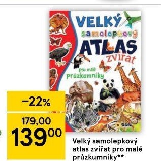 Kniha Velký samolepkový atlas zvířat pro malé průzkumníky