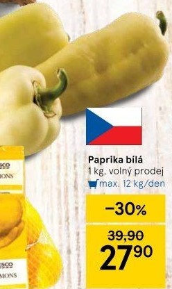 Paprika bílá