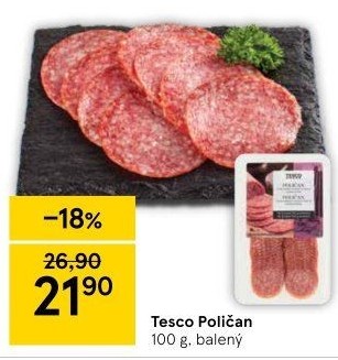 Salám Poličan Tesco