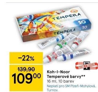 Temperové barvy KOH-I-NOOR