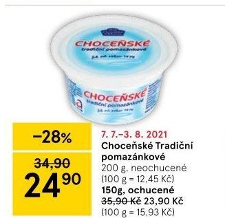 Tradiční pomazánkové Choceňské