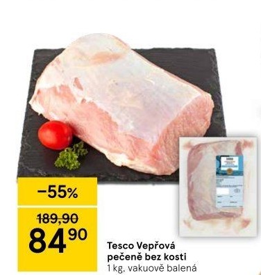 Vepřová pečeně bez kosti Tesco