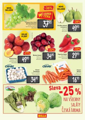 akční leták BILLA 28.7.2021-3.8.2021