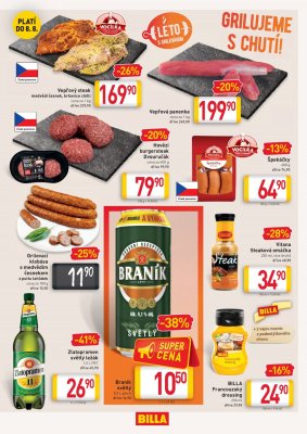 akční leták BILLA 28.7.2021-3.8.2021