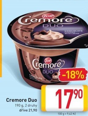 Dezert Cremore Duo Zott