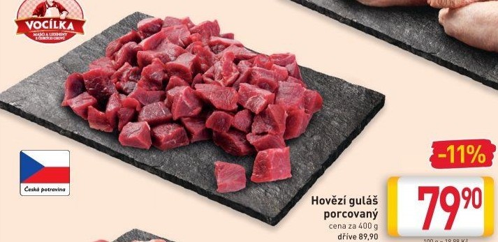 Hovězí maso na guláš Vocílka